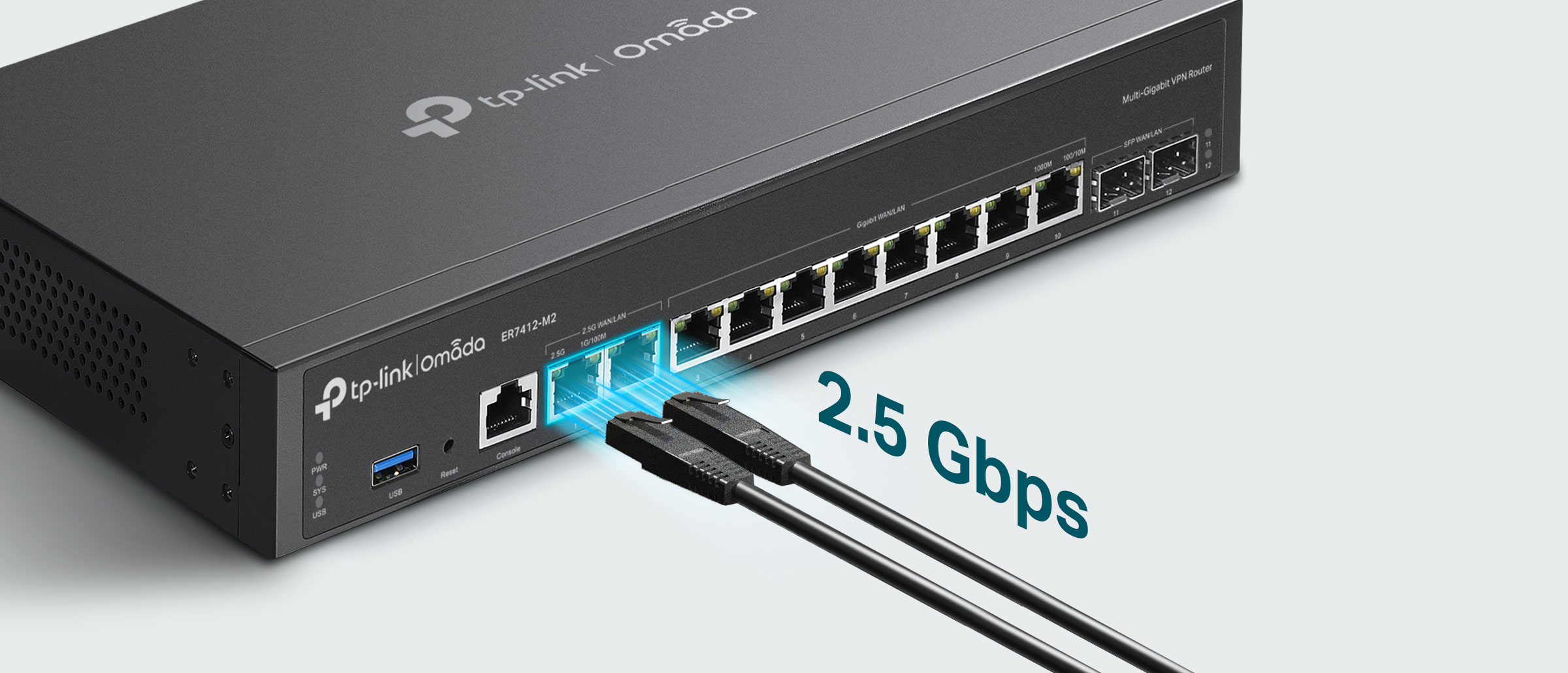 TP-Link Omada ER7412-M2 Multi-Gigabit VPN Router | Quad-core | 2X